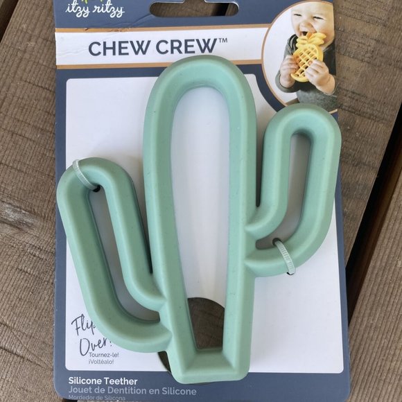 itzy rity Chew Chew: Silicone Teether -Cactus - Picture 3 of 4